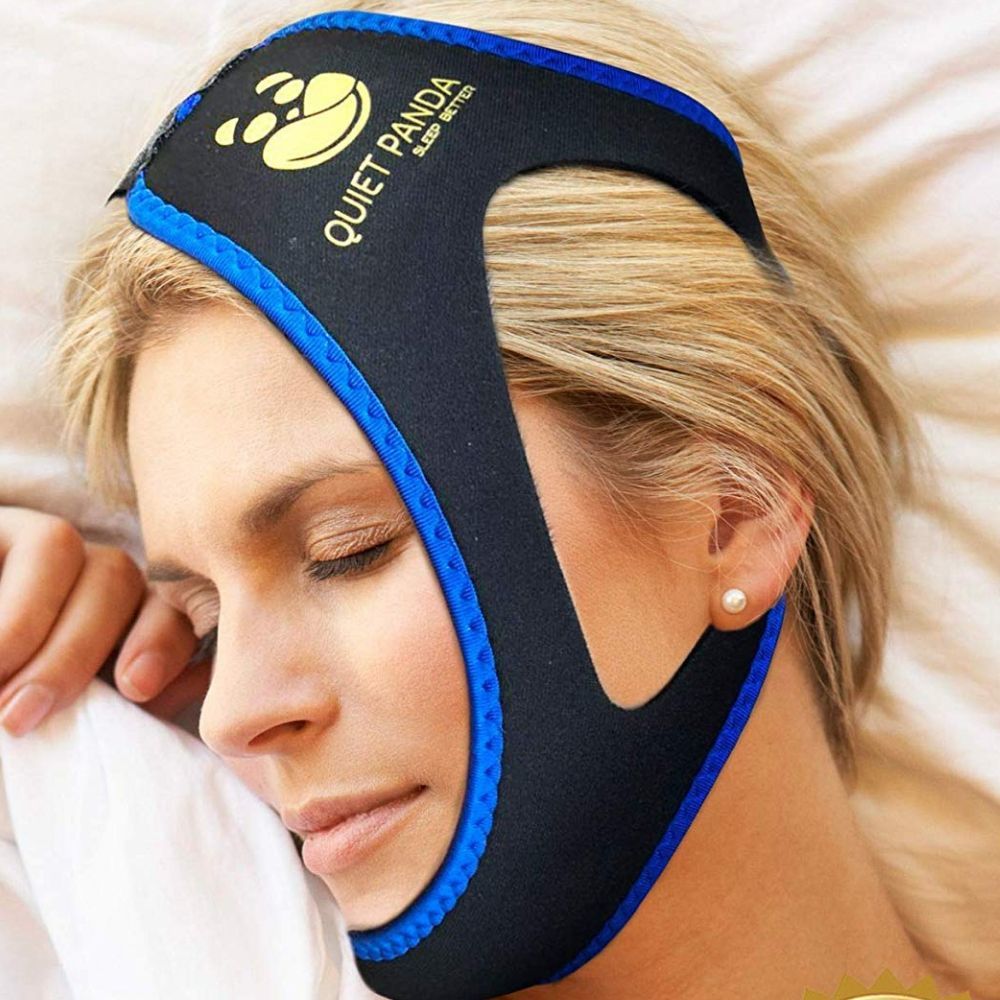 chin strap snoring anti quiet panda velcro snore devices jaw adjustable
