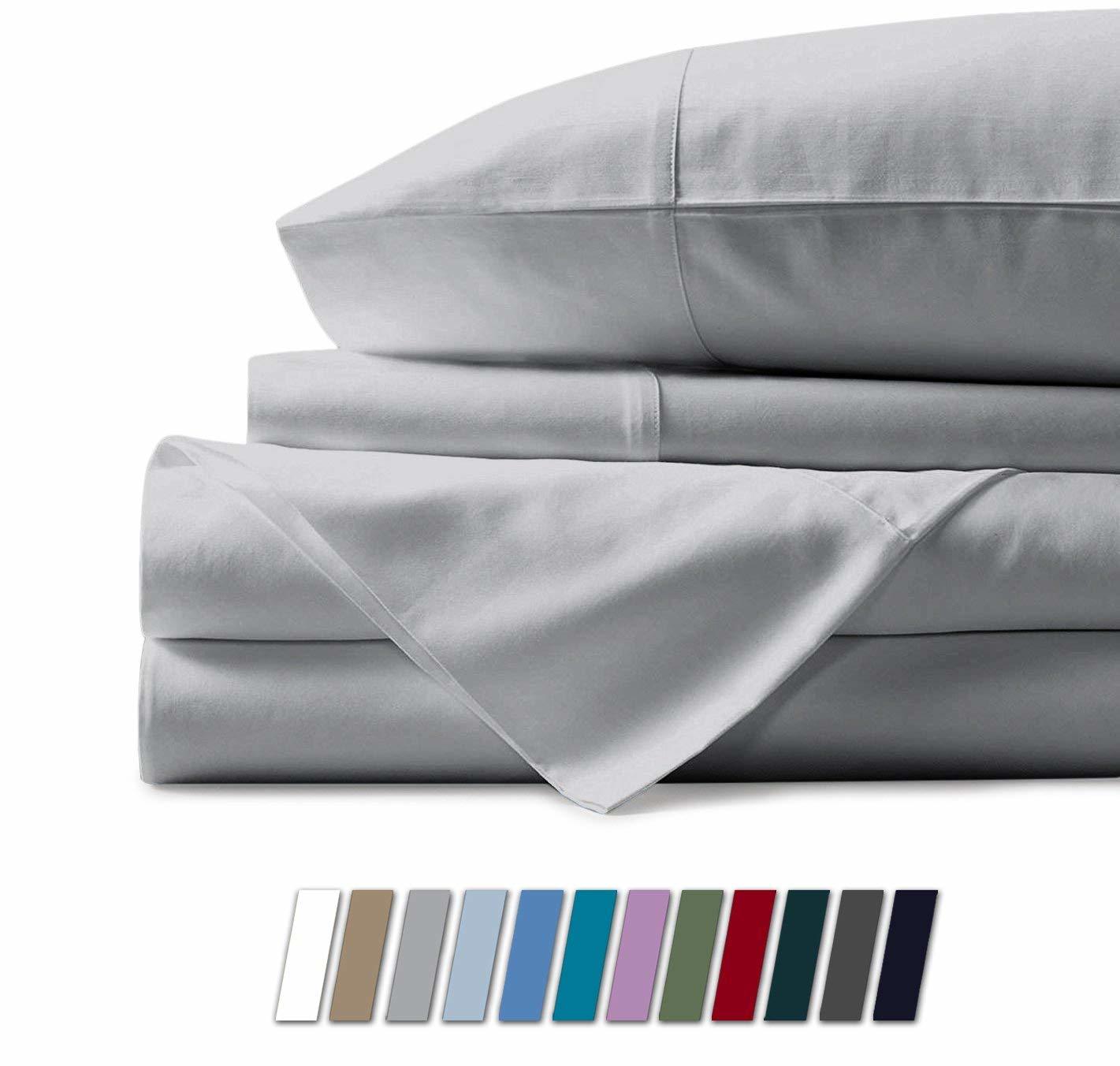 100 Egyptian Cotton Sheets Mayfair Linen Soft Sateen Bed Sheet Set