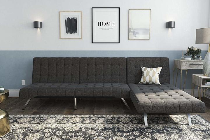 dhp emily futon sofa bed dimensions