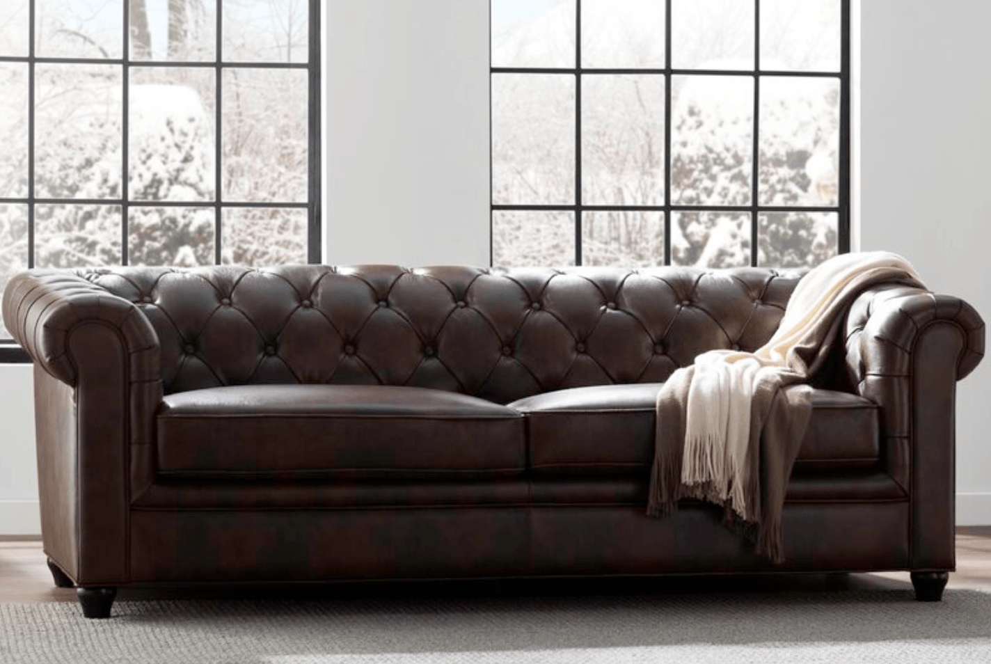 harlem leather chesterfield sofa